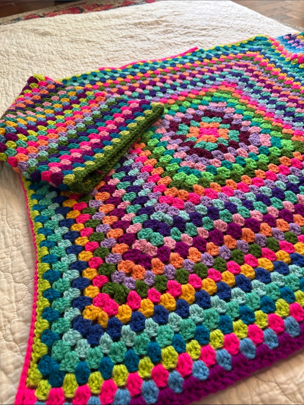 Handmade Crochet Granny Square Sweater - Picture 3 of 6
